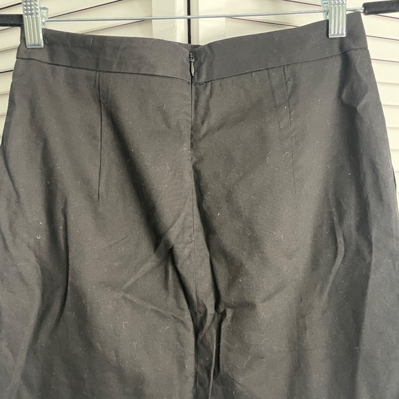 Vintage Black Skirt with Leather Fringes- No Brand- Fits like a Small - Picture 4 of 4